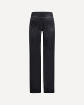 Jeans a gamba larga in cotone - NERO | Base Blu