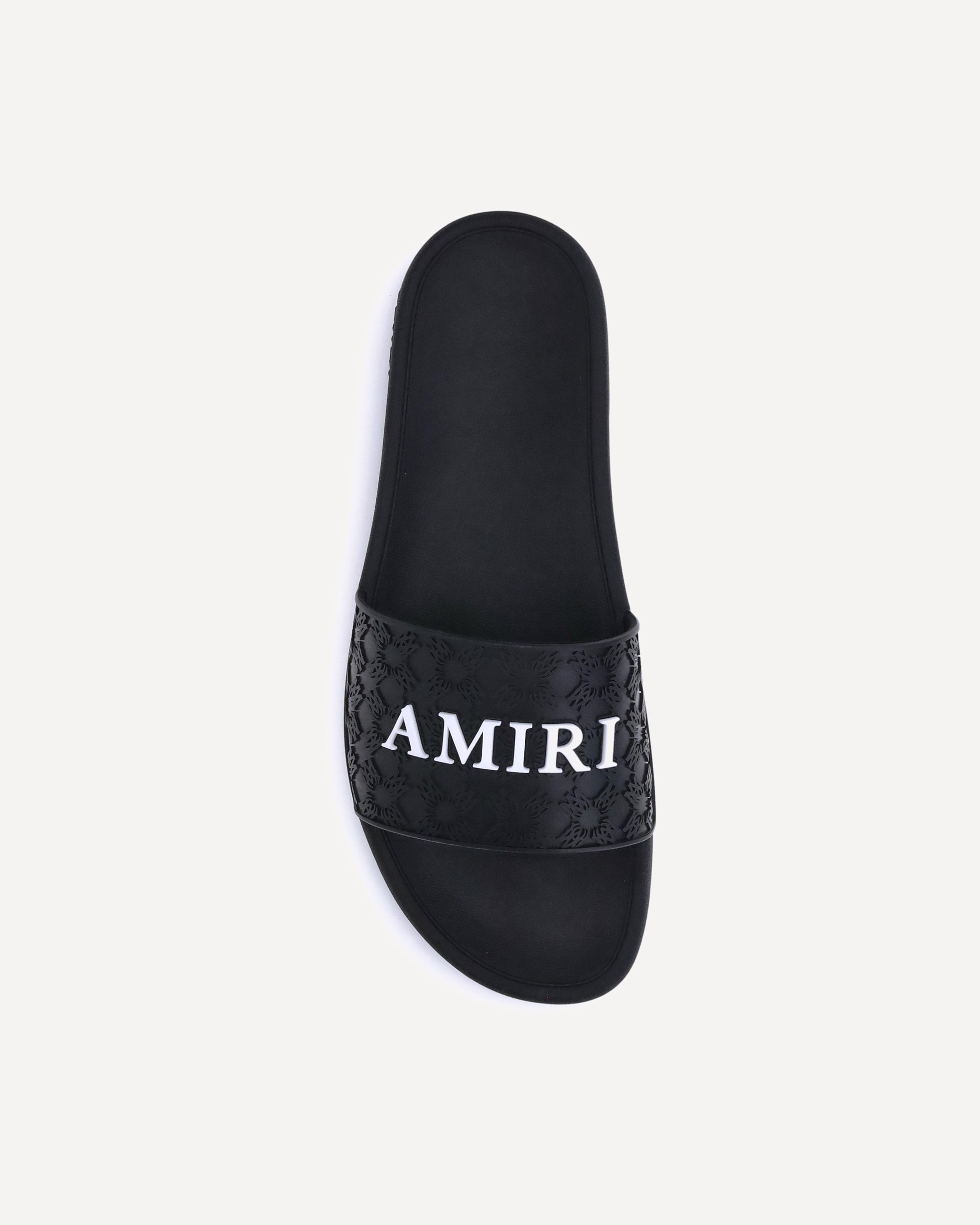 AMIRI Ciabatte in gomma NERO Base Blu
