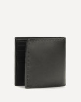 Portafogli in pelle effetto anticato - NERO | Base Blu