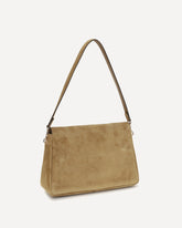 Charlie suede Shoulder Bag - BEIGE | Base Blu