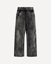 Pleated Cropped Track Pants - GREY | Base Blu