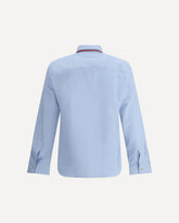 Web striped Shirt - LIGHT BLUE | Base Blu