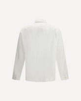 Easy fit linen Shirt - WHITE | Base Blu