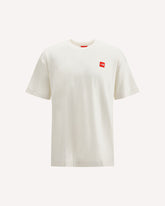 Red Box Relaxed T-shirt - WHITE | Base Blu