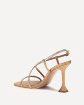 Sally Crystal Sandals - BEIGE | Base Blu