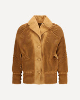 Cotton Cardigan - BROWN | Base Blu