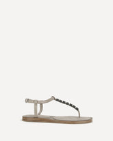 Sandali con decorazione - BEIGE | Base Blu