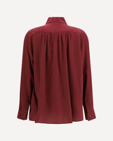 Silk Shirt with tie - BORDEAUX | Base Blu