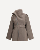 Scarf Flight Jacket - BROWN | Base Blu