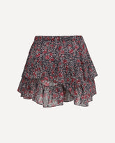 Printed cotton Shorts - PURPLE | Base Blu