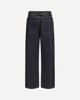 Japanese selvedge denim five-pocket Trousers - BLUE | Base Blu