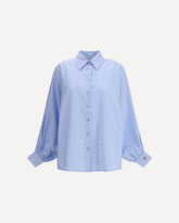 Antonia Pretzel Blouse - LIGHT BLUE | Base Blu