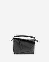 Borsa a Mano Puzzle Edge mini - NERO | Base Blu
