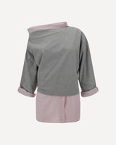 Double-layered Top - GREY | Base Blu