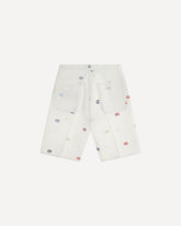 GG cotton denim jacquard Shorts - WHITE | Base Blu