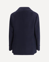 Double wool flannel Caban - BLUE | Base Blu