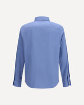 Lightweight cotton Shirt with VGold - BLUE | Base Blu