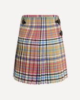 Heather Check Mini Kilt - MULTICOLOUR | Base Blu