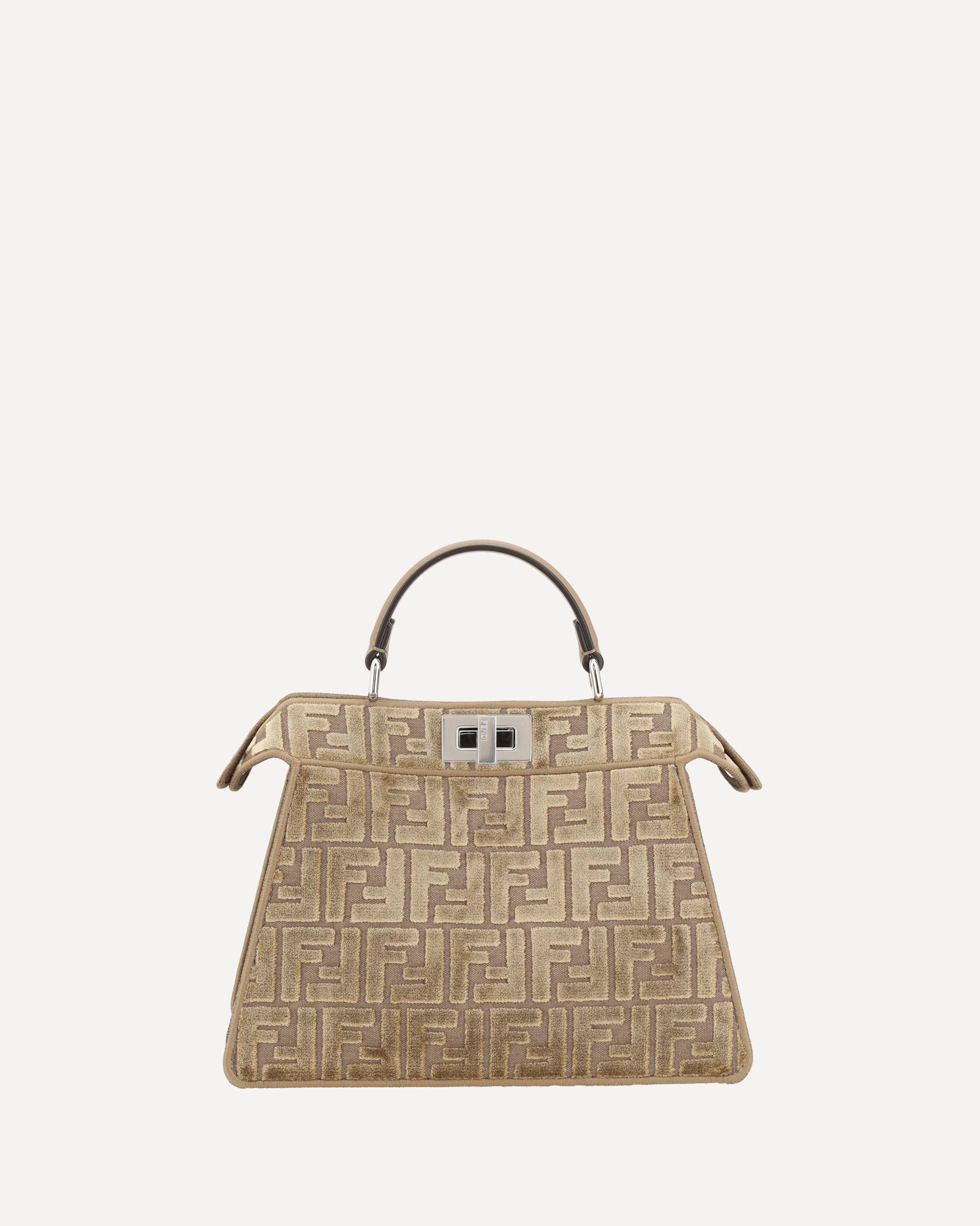 FENDI Velvet Handbag BROWN | Base Blu