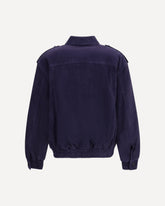 Viva Charlie suede Bomber Jacket - BLUE | Base Blu
