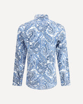 Paisley print Shirt - LIGHT BLUE | Base Blu