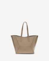 Borsa BC Duo in vitello con monile - BEIGE | Base Blu