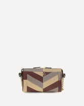 Small Panthea Chevron nappa Shoulder Bag - MULTICOLOUR | Base Blu