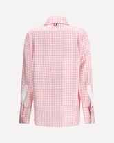 Camicia a quadri in seta - ROSA | Base Blu