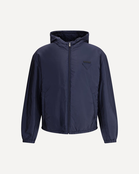 PRADA ネイビー フード付きジャケット PRADA Hooded Jacket BLUE | Base Blu