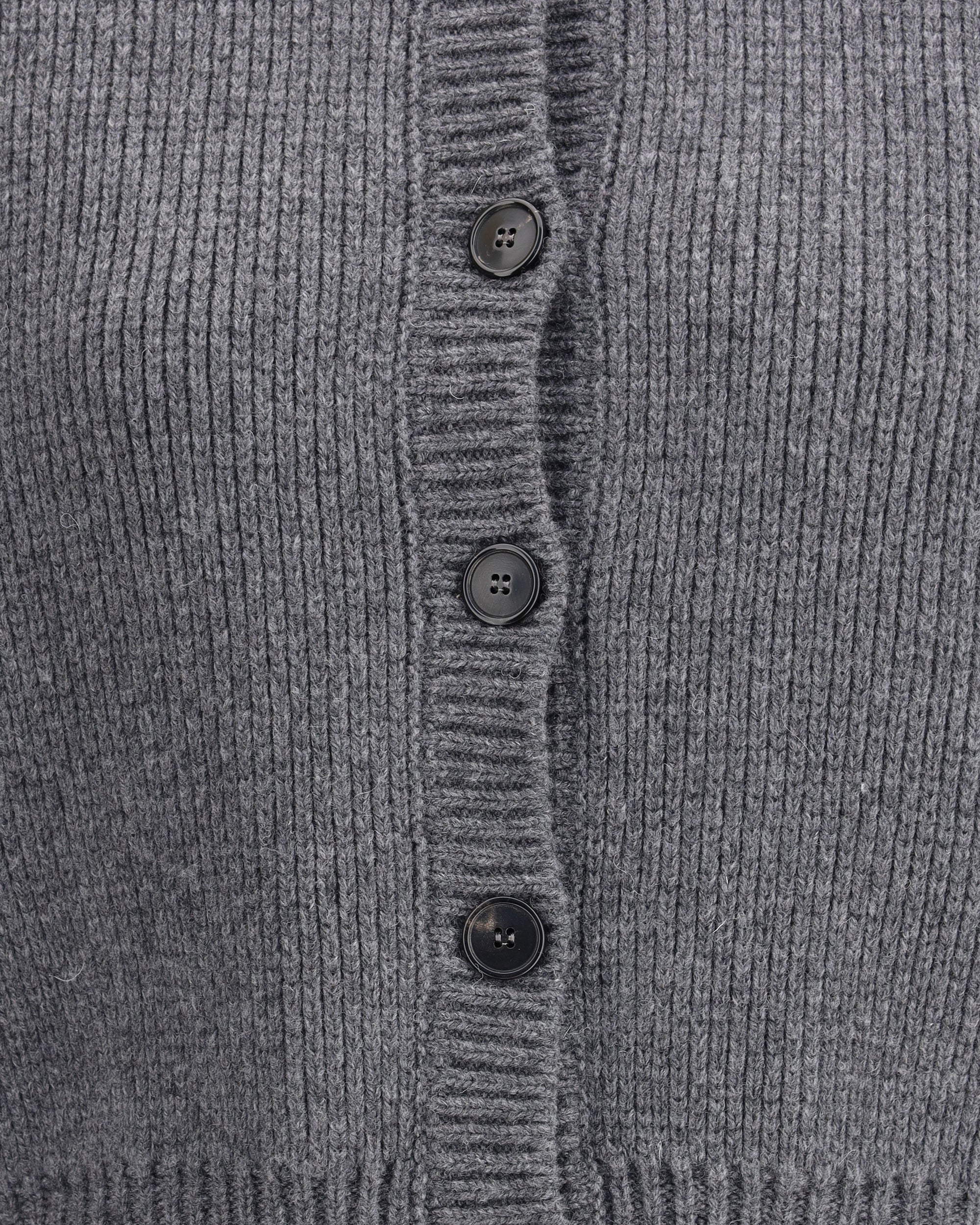 ROHE Wool cardigan GREY | Base Blu