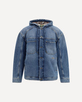 Bookish padded denim Jacket - BLUE | Base Blu