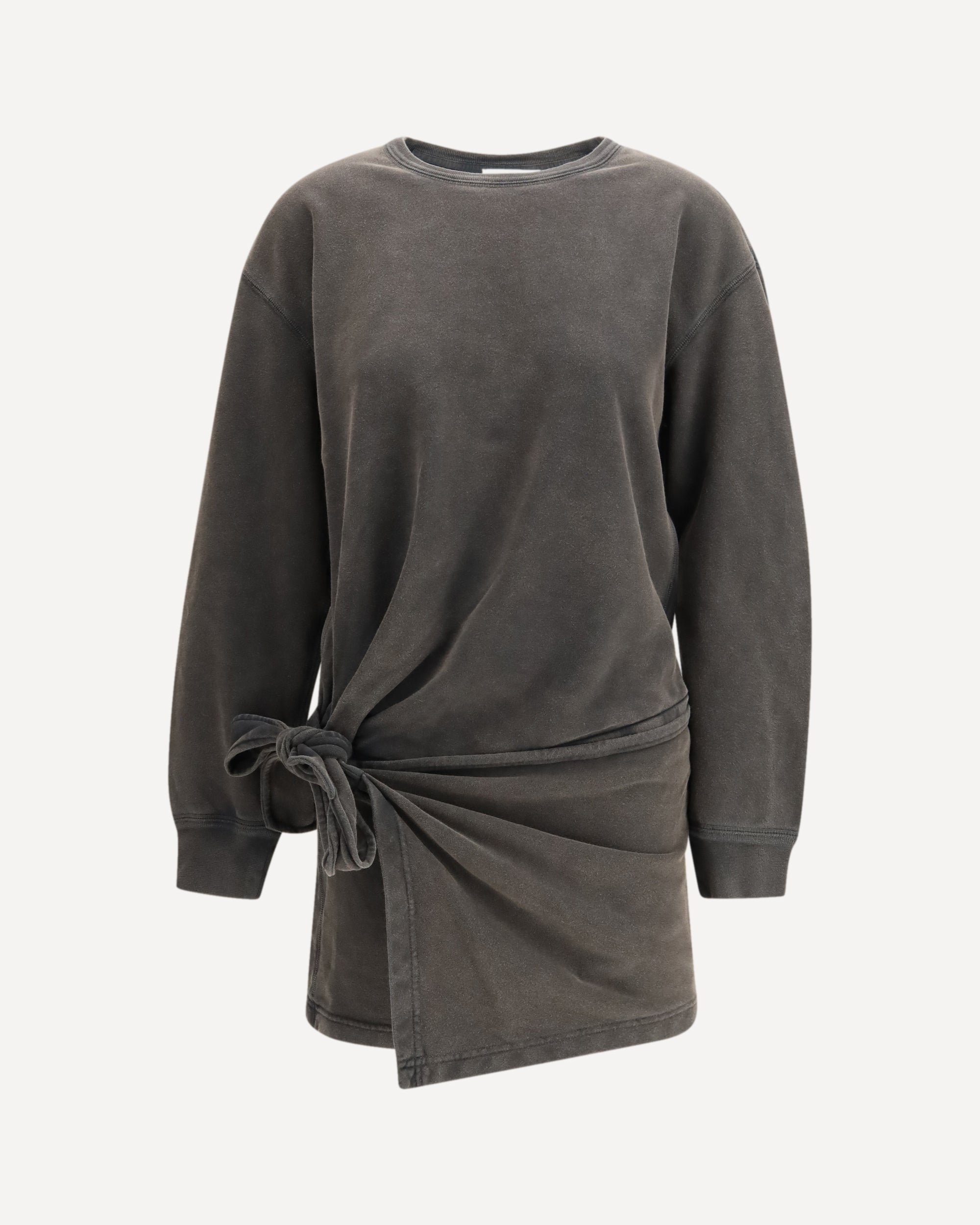 long sleeve fleece dress MARANT ETOILE Zae fleece Dress GREY