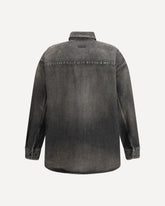 Giacca Camicia Snap Front Denim  - NERO | Base Blu