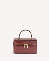 Vanity Soft Mini Quilted Beauty Case - BORDEAUX | Base Blu