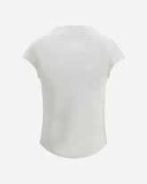 Boat neckline Top - WHITE | Base Blu