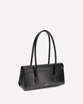 Marlene leather Handbag - BLACK | Base Blu
