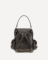 Zaino in pelle medio - MARRONE | Base Blu