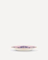 Oriente Italiano Collection porcelain flat Plate - PINK | Base Blu