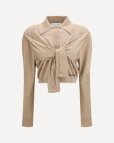 Cardigan Wrapped hybrid - BEIGE | Base Blu