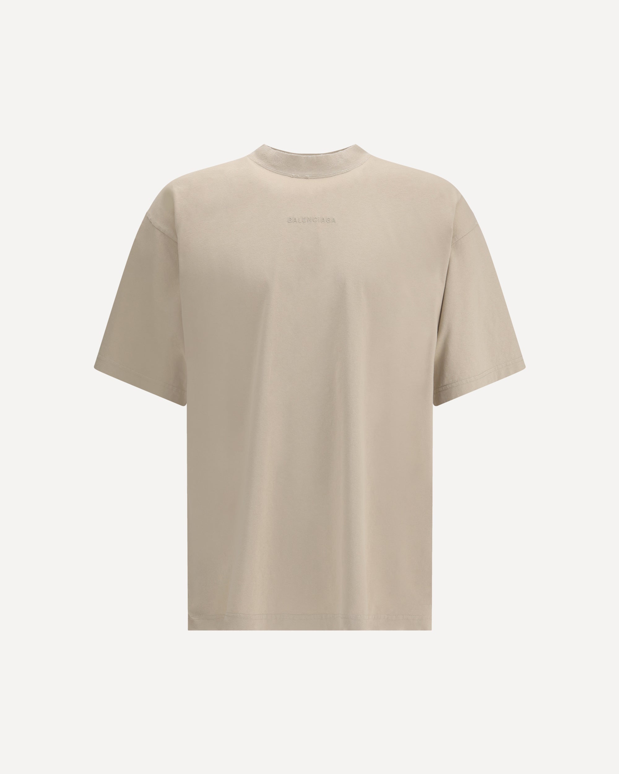 BALENCIAGA Logoed T-Shirt BEIGE | Base Blu