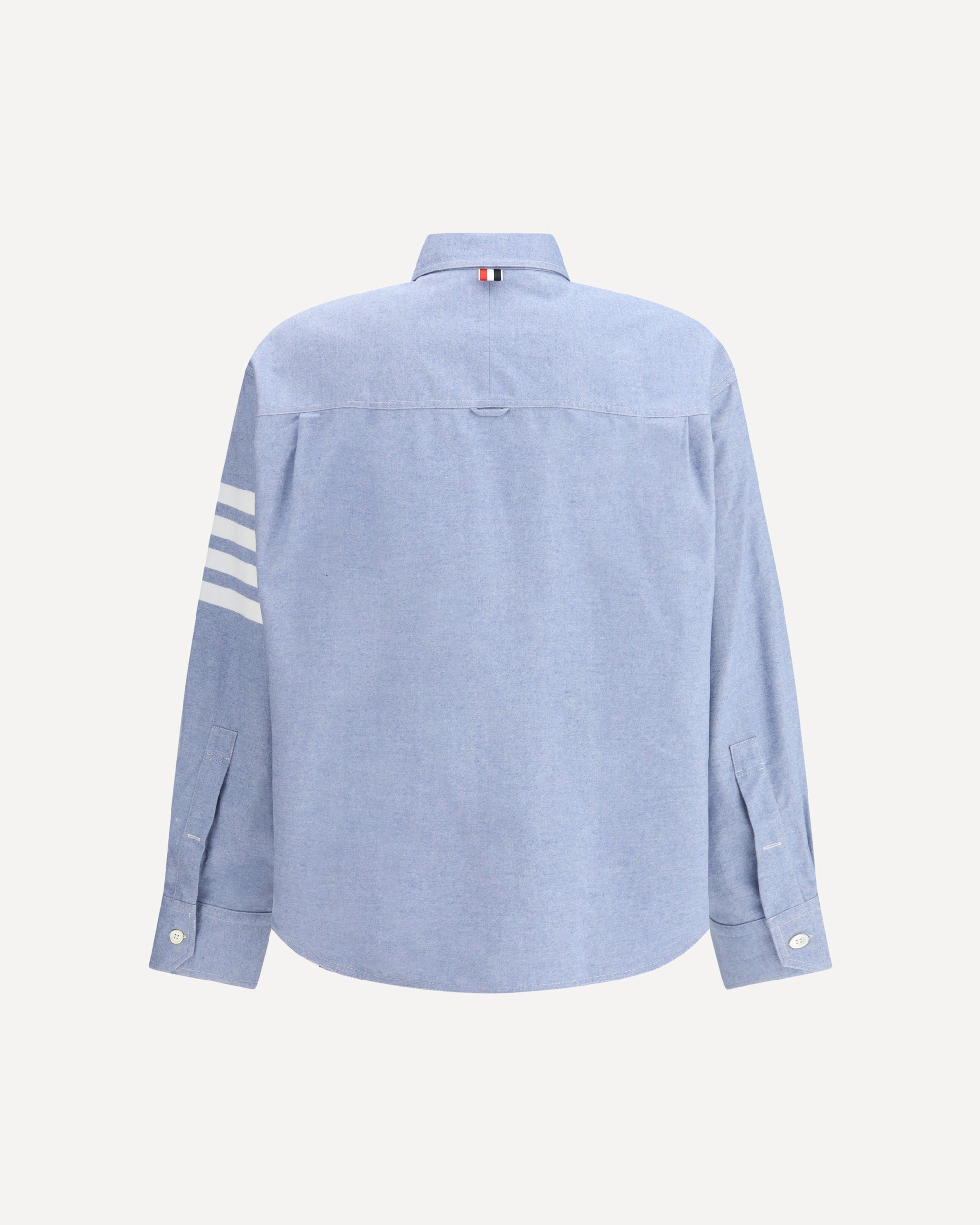 THOM BROWNE Flannel 4-Bar Shirt LIGHT BLUE | Base Blu