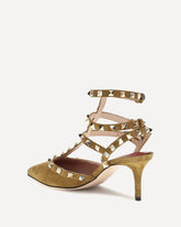 Décolleté Rockstud in camoscio - BEIGE | Base Blu