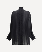 Semi-Transparent Shirt - BLACK | Base Blu