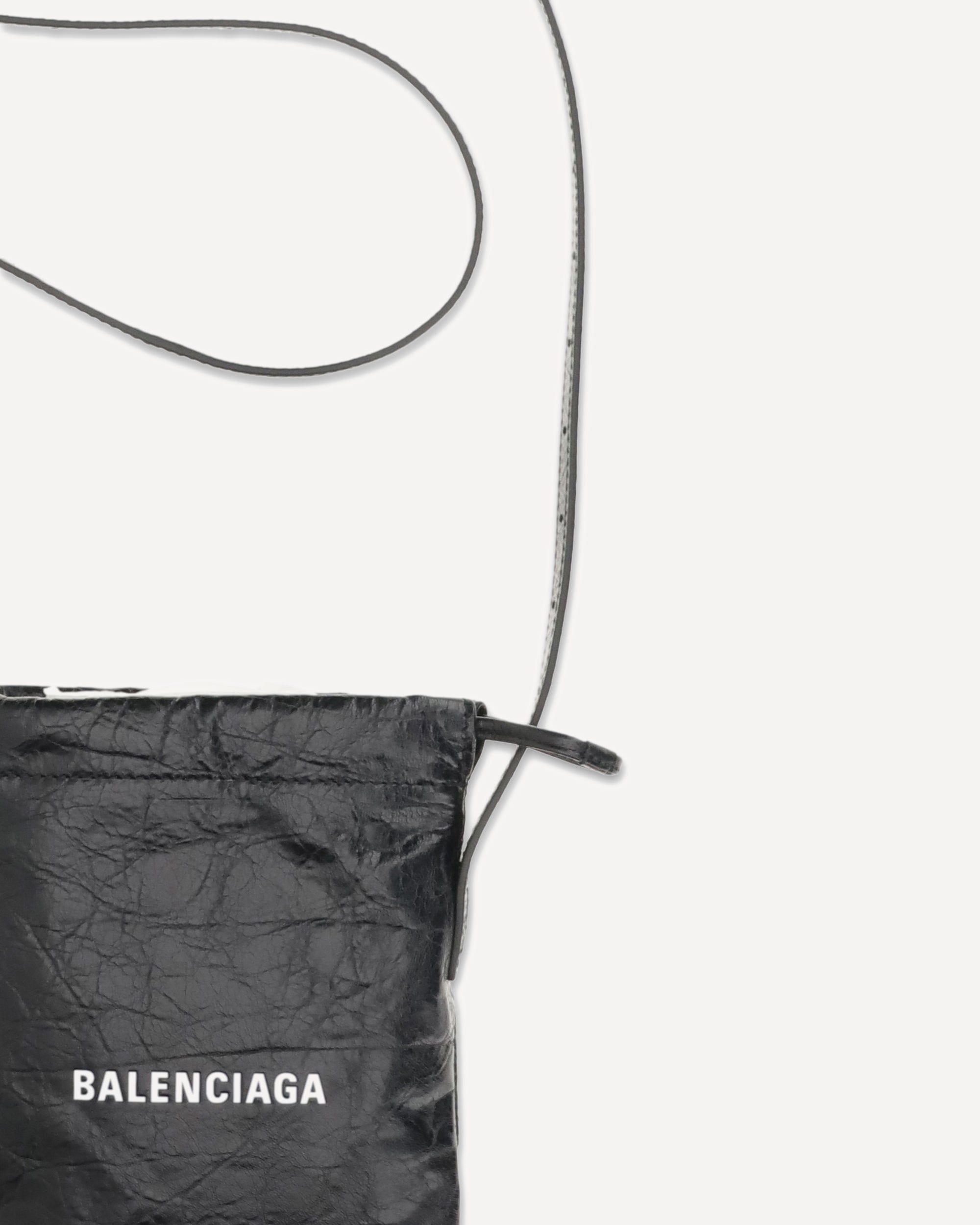 BALENCIAGA Shopper Phone Holder BLACK | Base Blu
