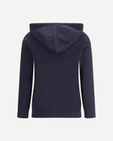 Felpa con Cappuccio Taddeo in lana vergine - NERO | Base Blu