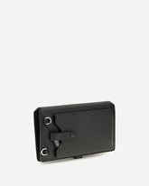 Calfskin Crossbody Minibag - BLACK | Base Blu