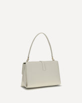 Leather Shoulder Bag - WHITE | Base Blu
