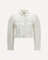 Giacca Ovalo in denim - BIANCO | Base Blu