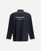 Packable logo print Jacket - BLUE | Base Blu