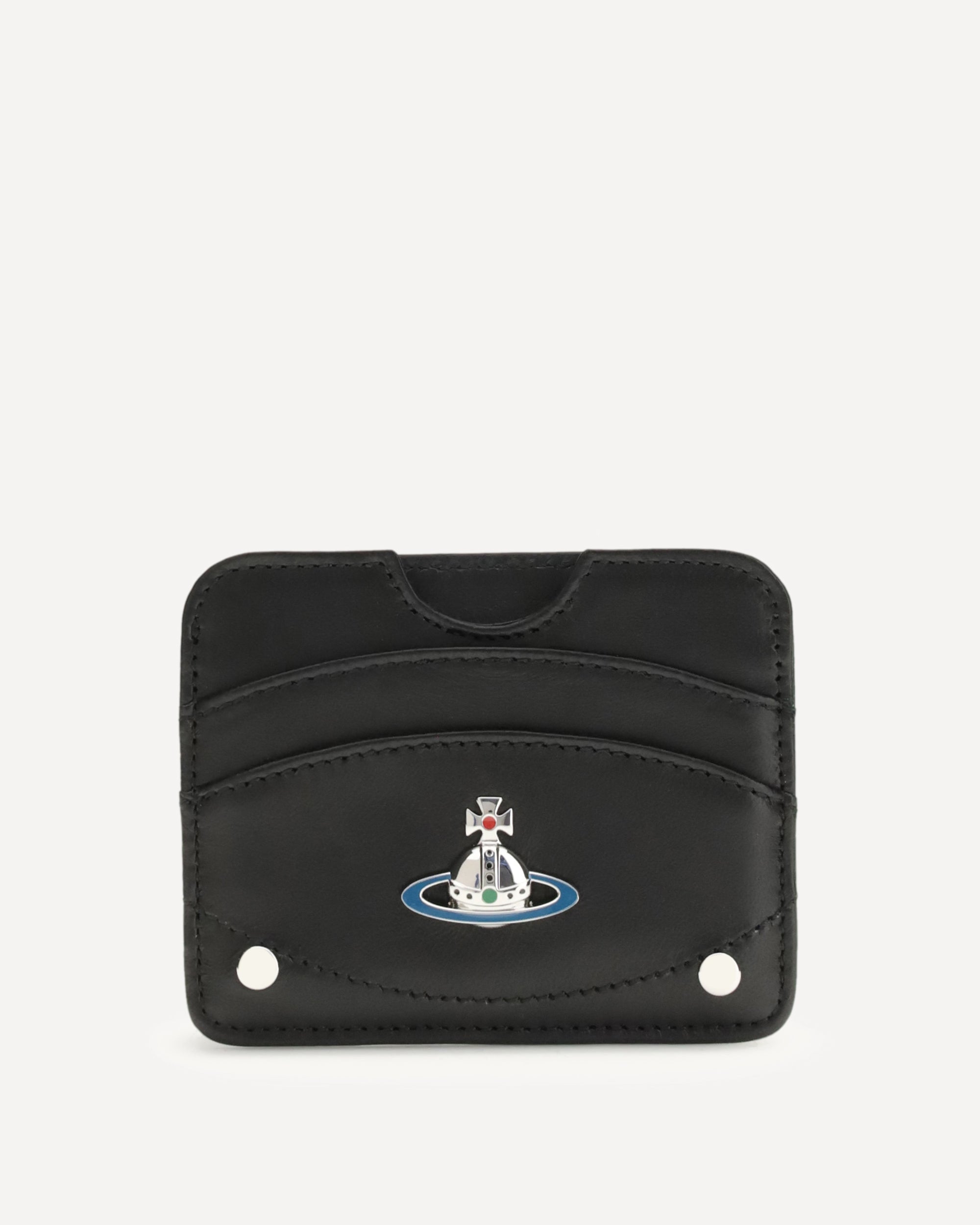 VIVIENNE WESTWOOD Half Moon Card Holder BLACK | Base Blu